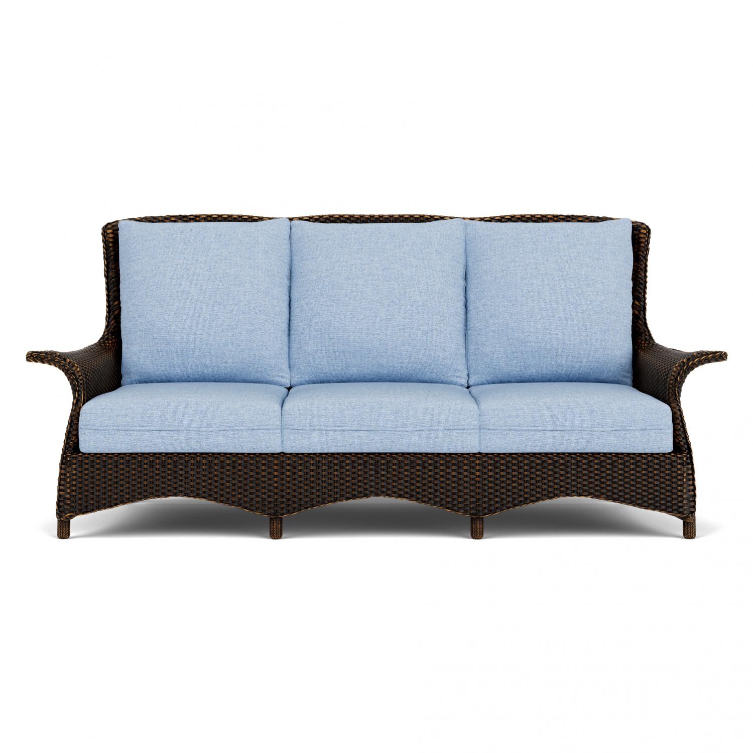 Mandalay Lloyd Loom Sofa in Mink/Demo Skyway by Lloyd Flanders