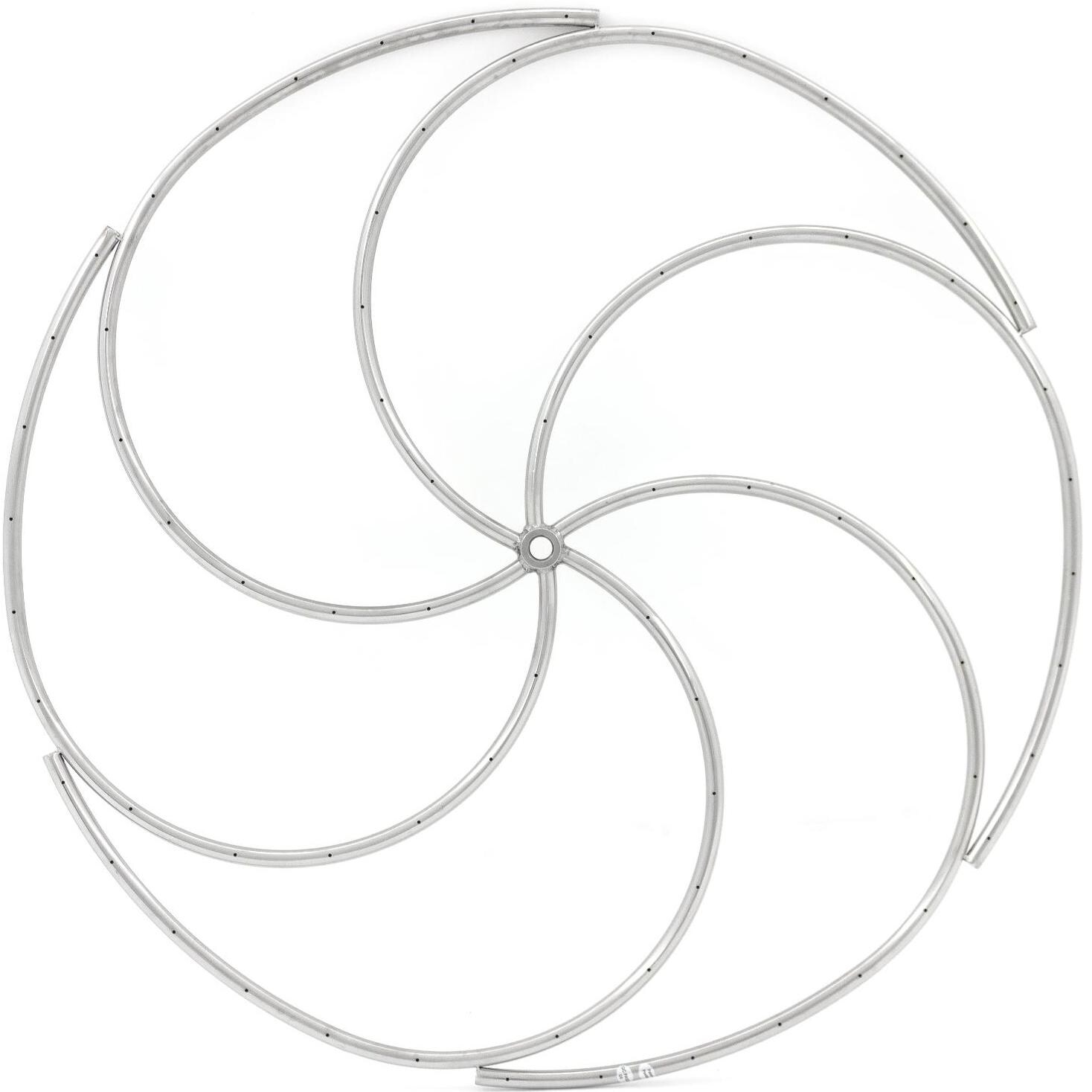 Firenado 36-Inch Spiral Ring Burner - Stainless Steel - Top View thumbnail