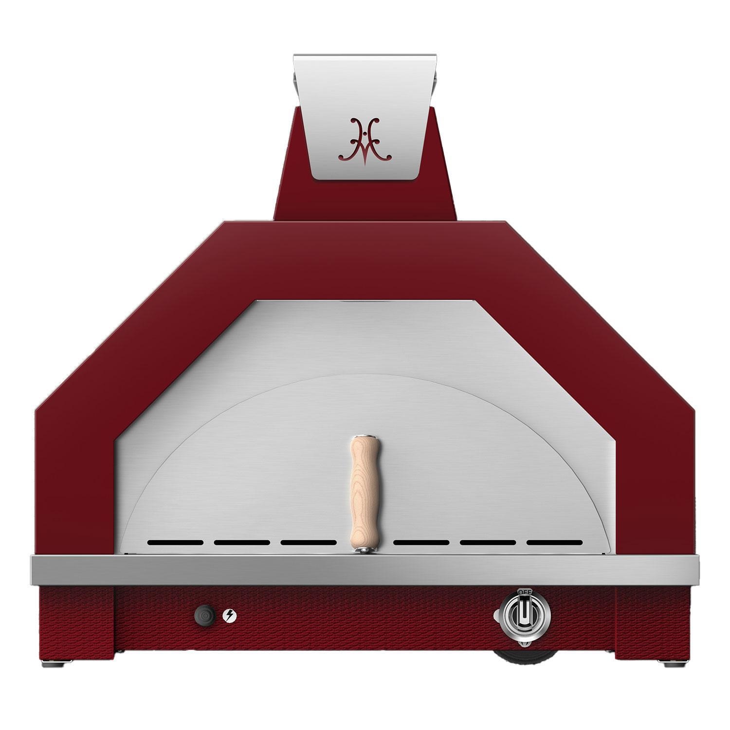 Hestan Campania 33 Inch Countertop Stainless Steel Natural Gas Pizza Oven w/ Light Kit - Tin Roof