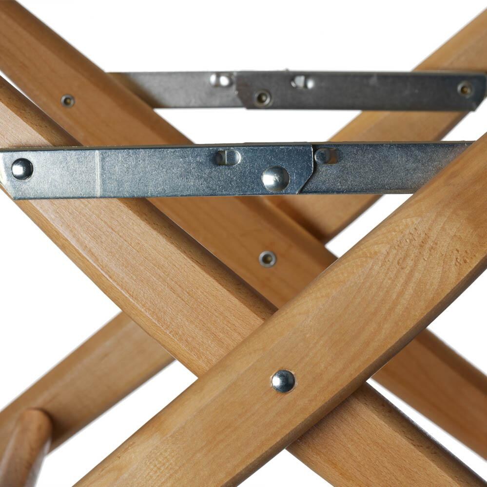 World Famous Counter Height Director Chair By Telescope Casual - Hardware Detail (Shown in White With Varnish Finish) thumbnail