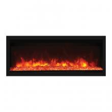 Remii by Amantii Panorama Tall 55-Inch Built-In Electric Fireplace with Black Steel Surround - Indoor/Outdoor - 102755-XT image