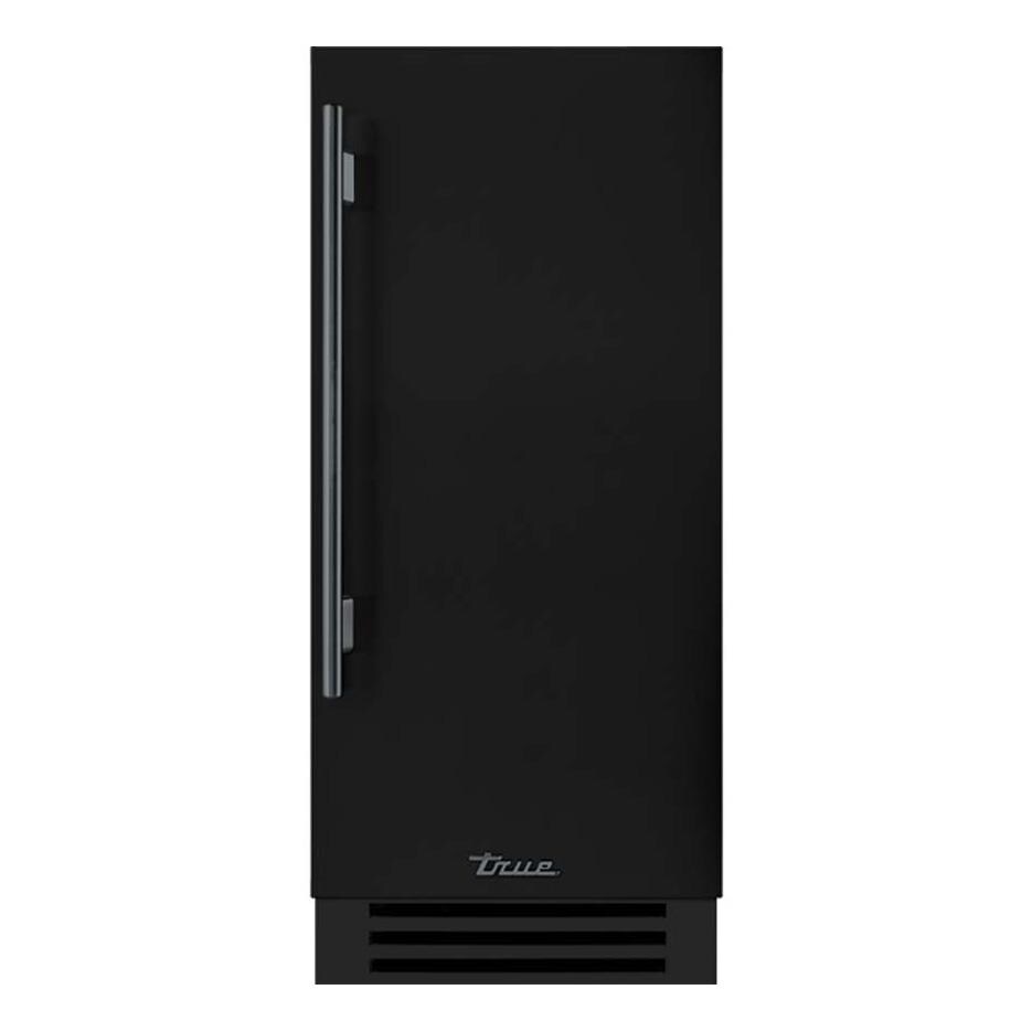 True 15 Inch 3.14 Cu. Ft. Right Hinge Outdoor Refigerator - Matte Black w/ Pewter Handles - TUR-15-R-OP-C~DSK-027-H05