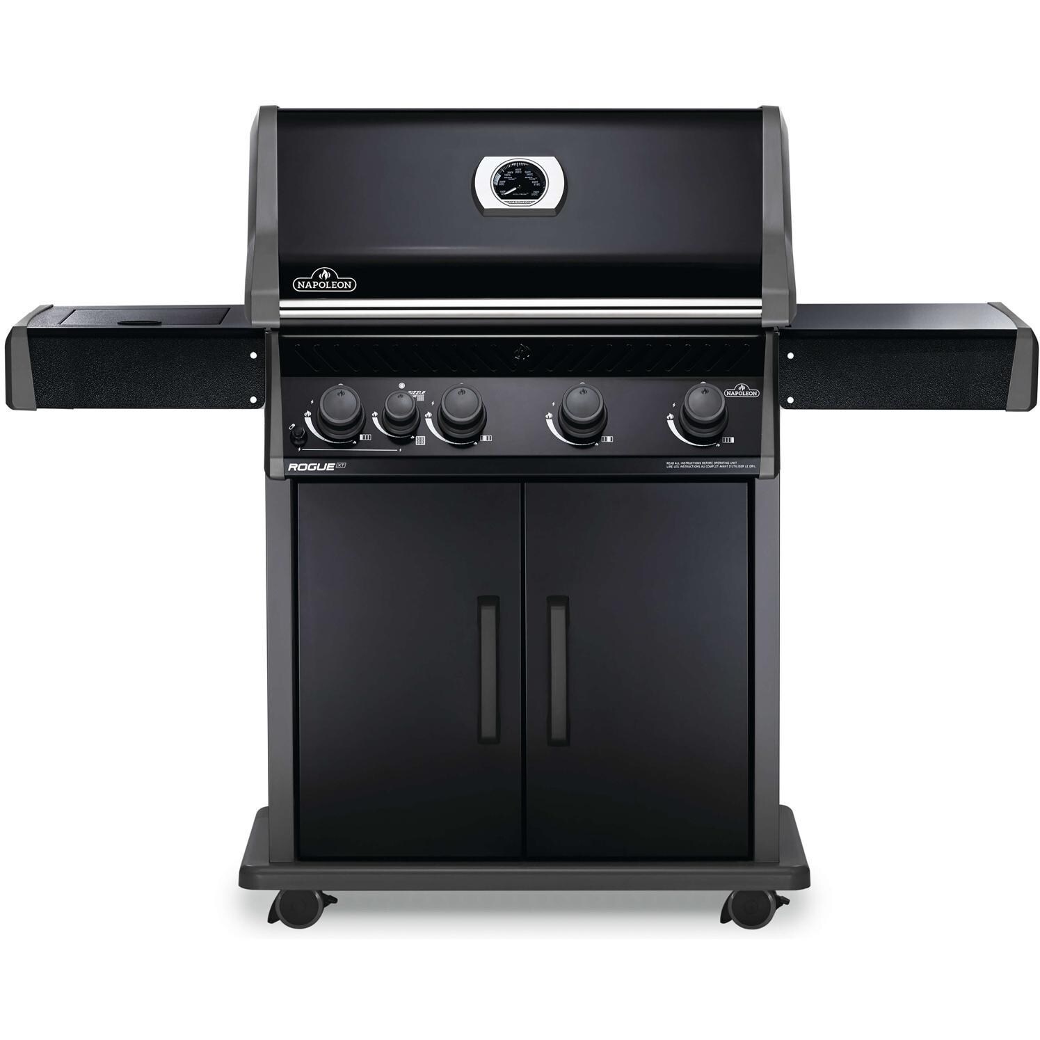 Napoleon Rogue XT 525 SIB Propane Gas Grill with Infrared Side Burner - Black - RXT525SIBPK-1