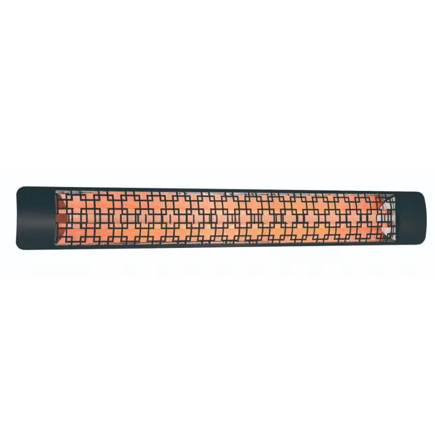 Eurofase EF60240B5 Brix Series 61-Inch 6000 Watt Dual Element 240V Electric Infrared Patio Heater In Black - Display - White Background thumbnail