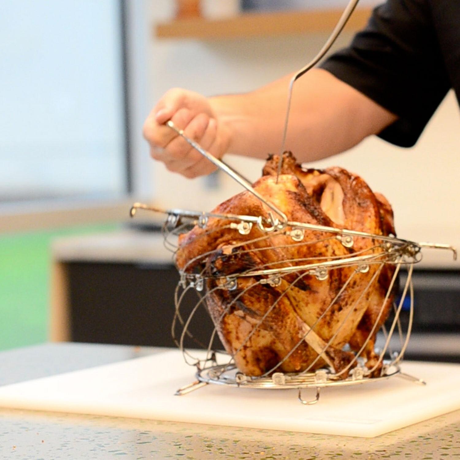 Charbroil 6776791W06 The Big Easy Better Basket - Step 2 for Use - Lifestyle thumbnail