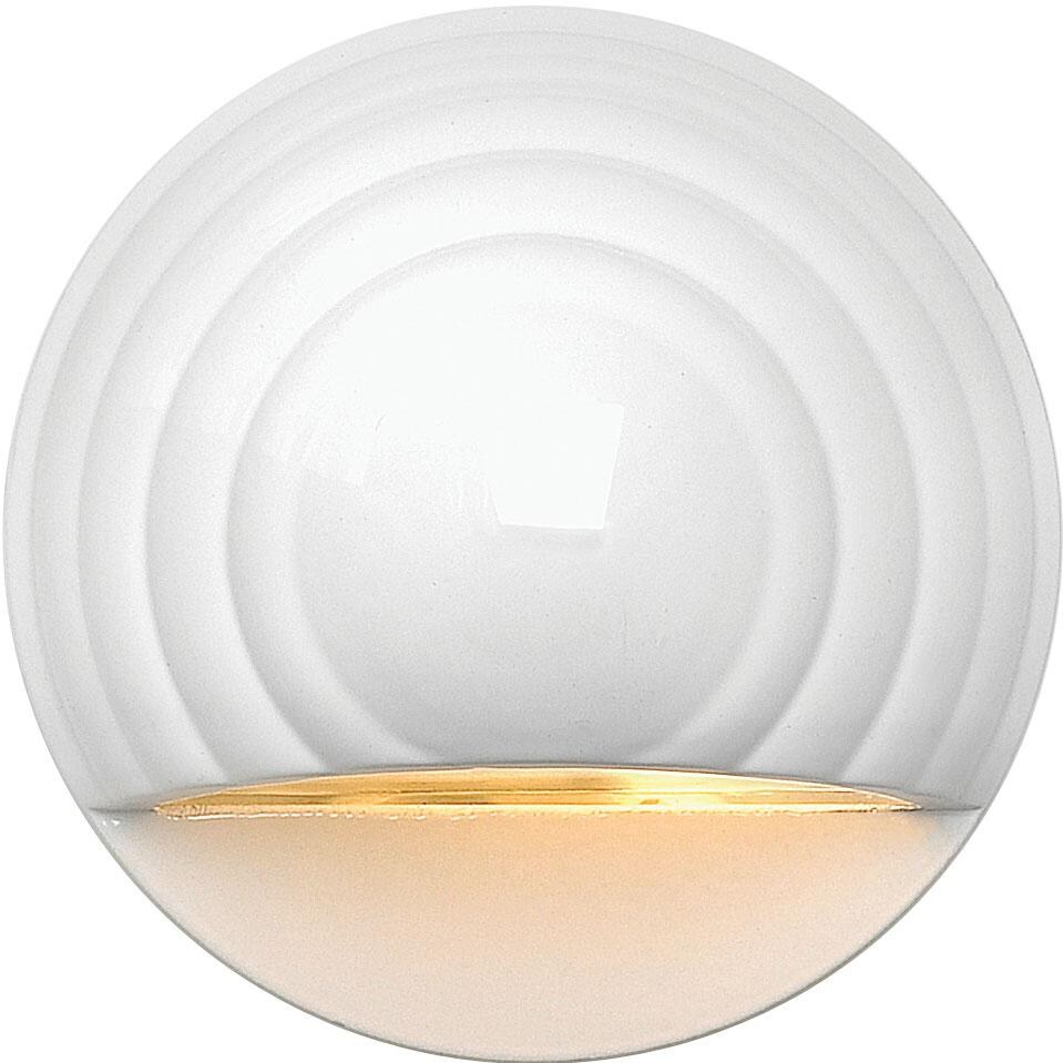 Hinkley Lighting Deck One Light 4-Inch Outdoor Deck Light - Matte White - 1549MW image
