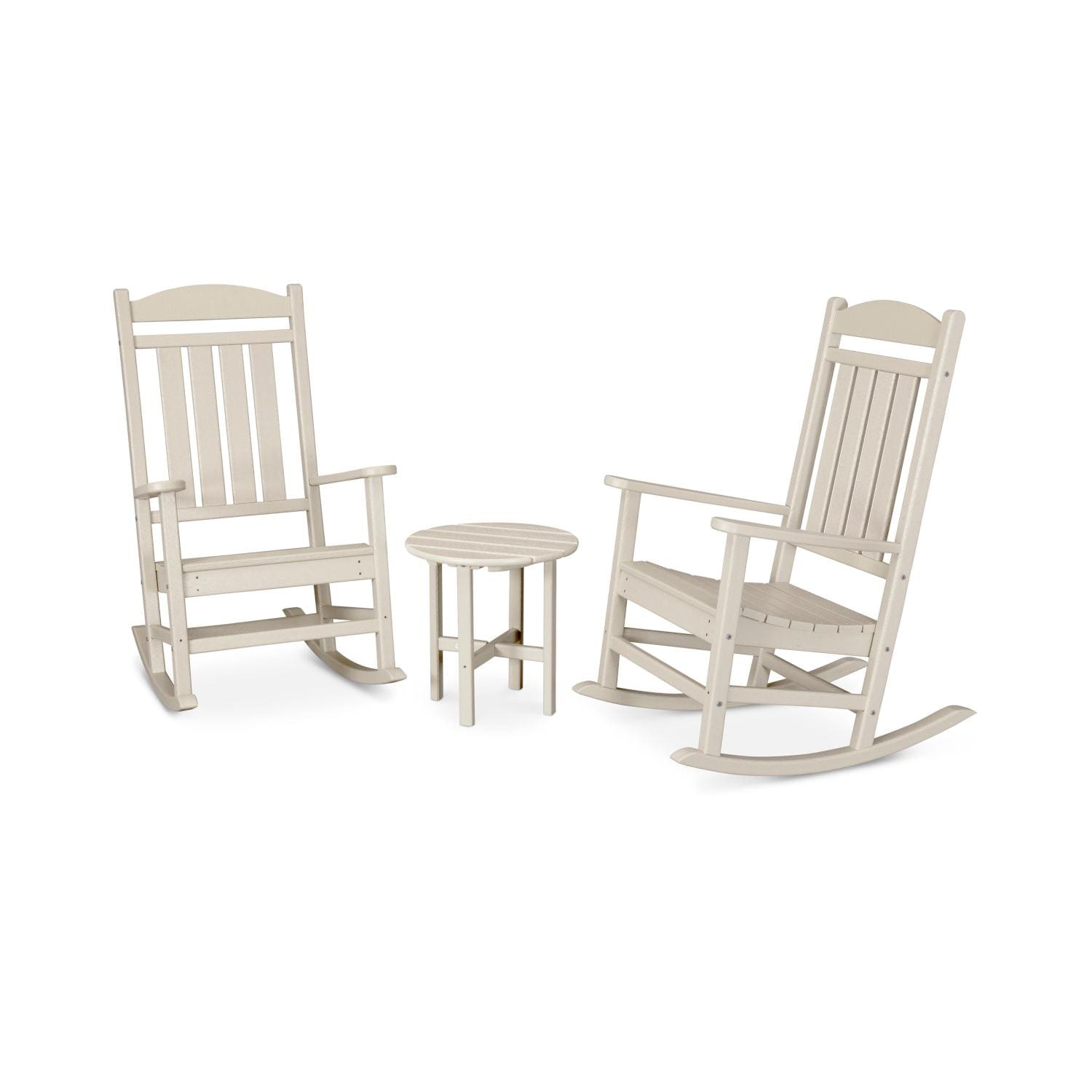 POLYWOOD Presidential 3 Pc Recycled Plastic Seating Set in Sand by - PWS109-1-SA