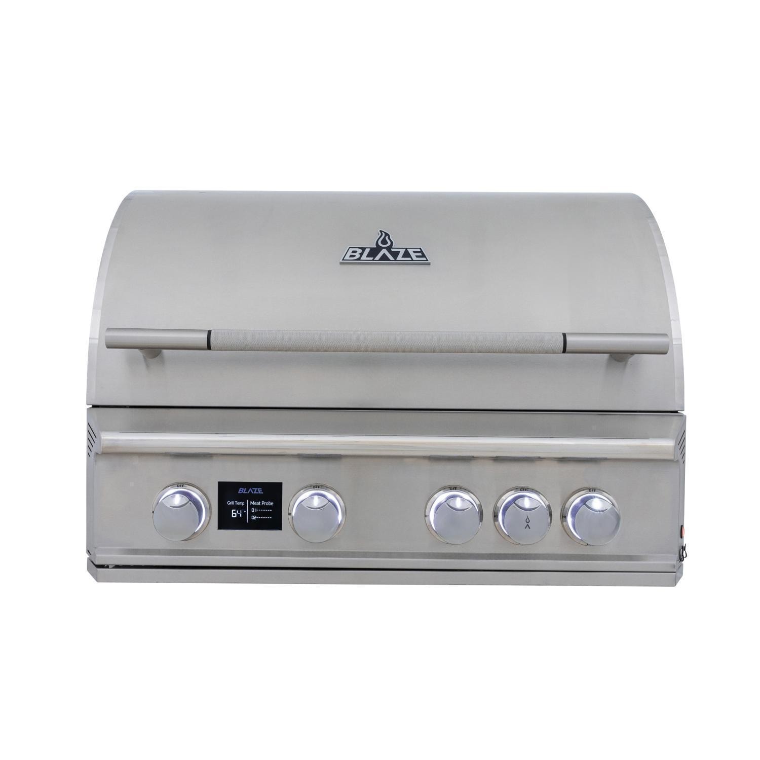 Blaze BLZ-4LTEPRO-LP Propane Grill - Hood Closed - White Background thumbnail