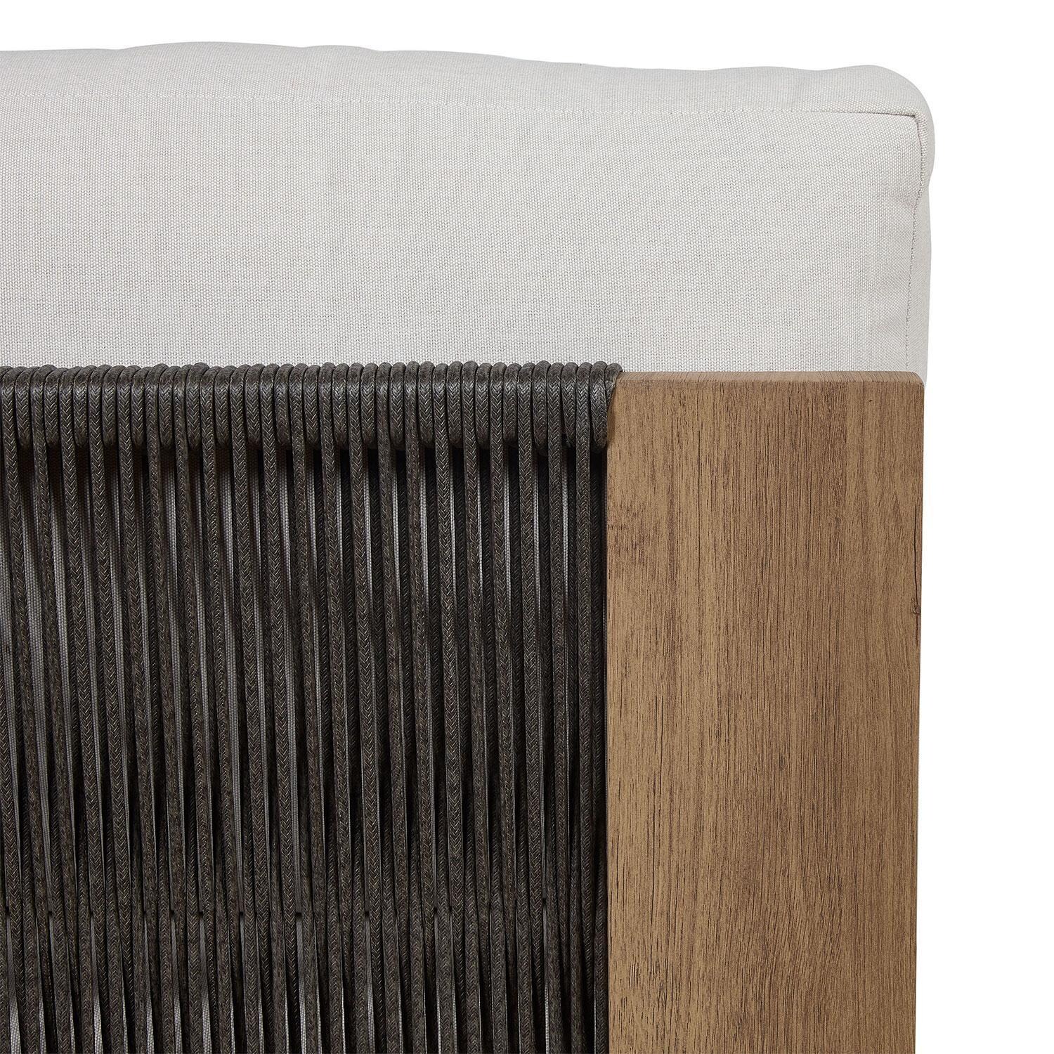 Heritage Outdoor 5 Pc Modular Sectional Sofa in Beechwood W/ Sunbrella Cushions by Lakeview Outdoor Designs - Material - Close Up View - Detail thumbnail