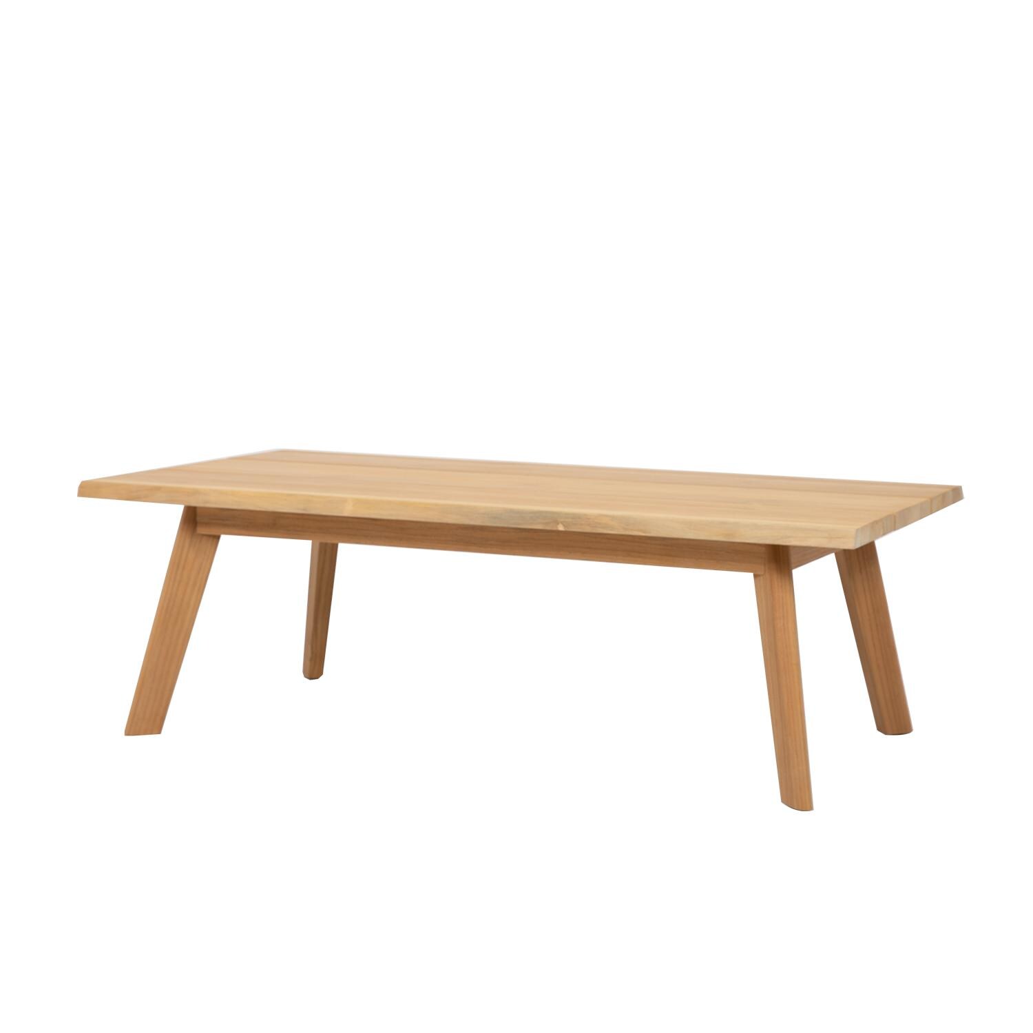 Sunset West Huntington 52 X 28 Inch Rectangular Teak Live Edge Patio Coffee Table