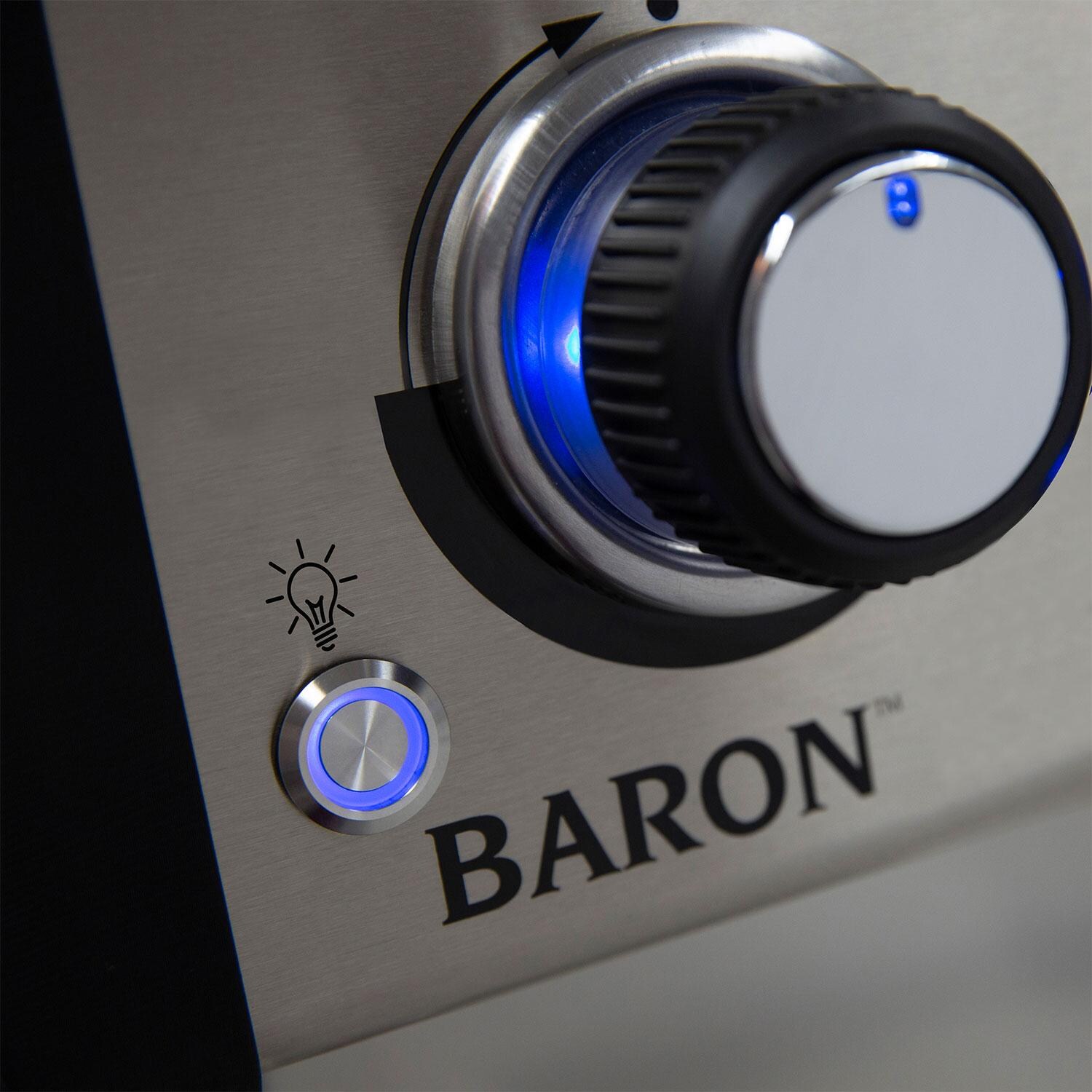 Broil King 875227 24 Inch Baron 440 PRO Natural Gas Grill - Control Knob to Push Button - Detail thumbnail