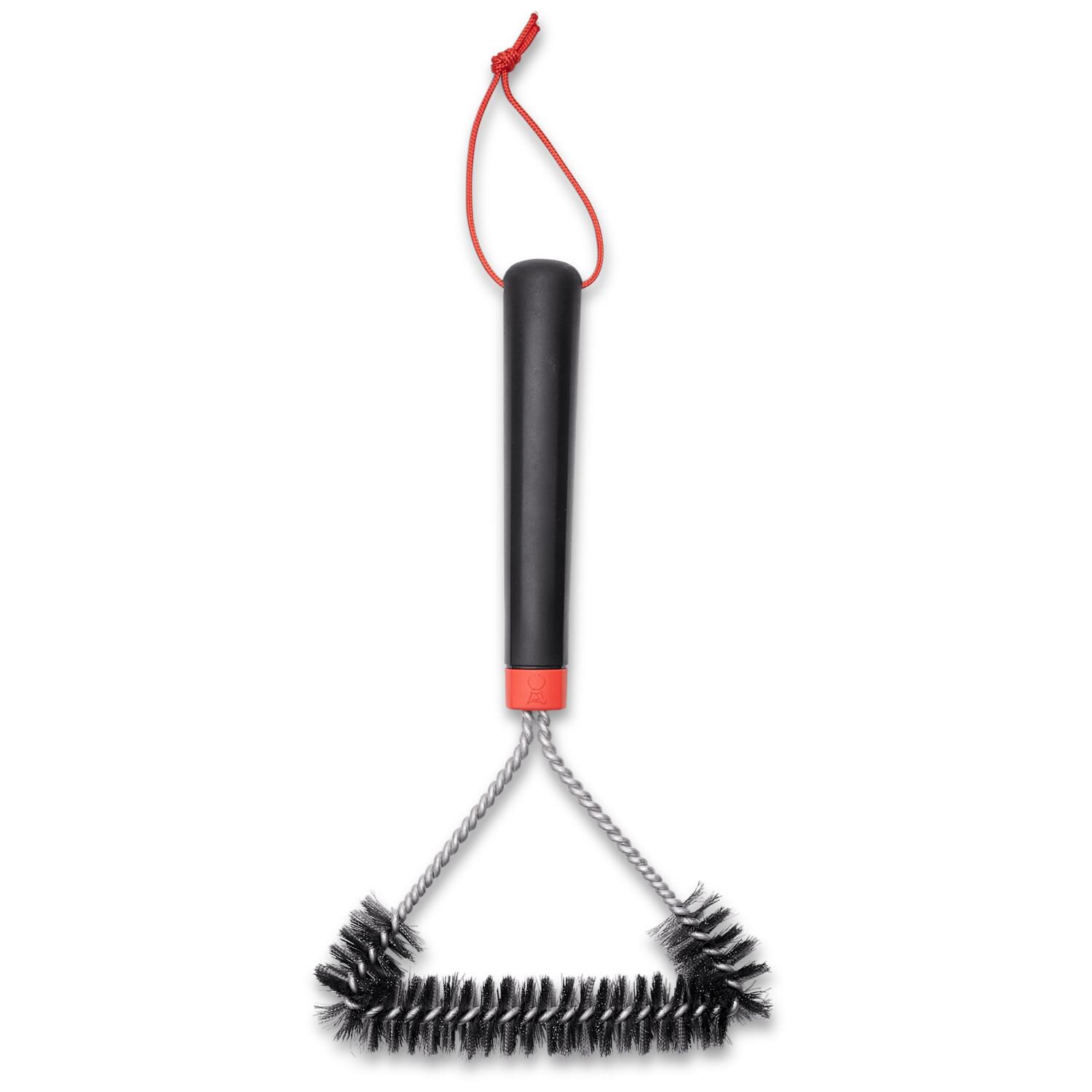 Weber 6277 12-Inch Three-Sided Grill Brush - Overhead View thumbnail