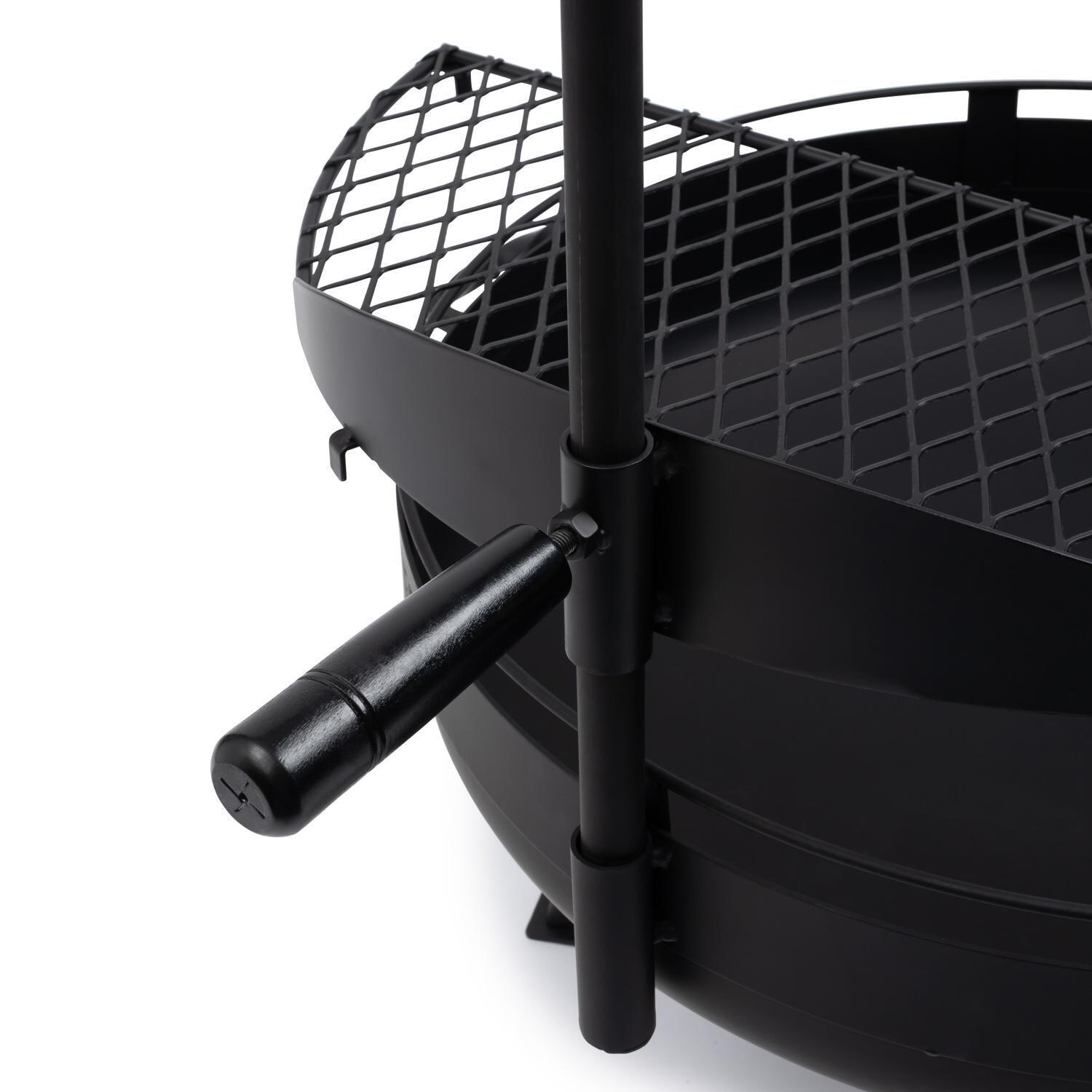 Barebones Living CKW-440 Cowboy 23-Inch Fire Pit Grill - Grill Grate Handle - Detail thumbnail