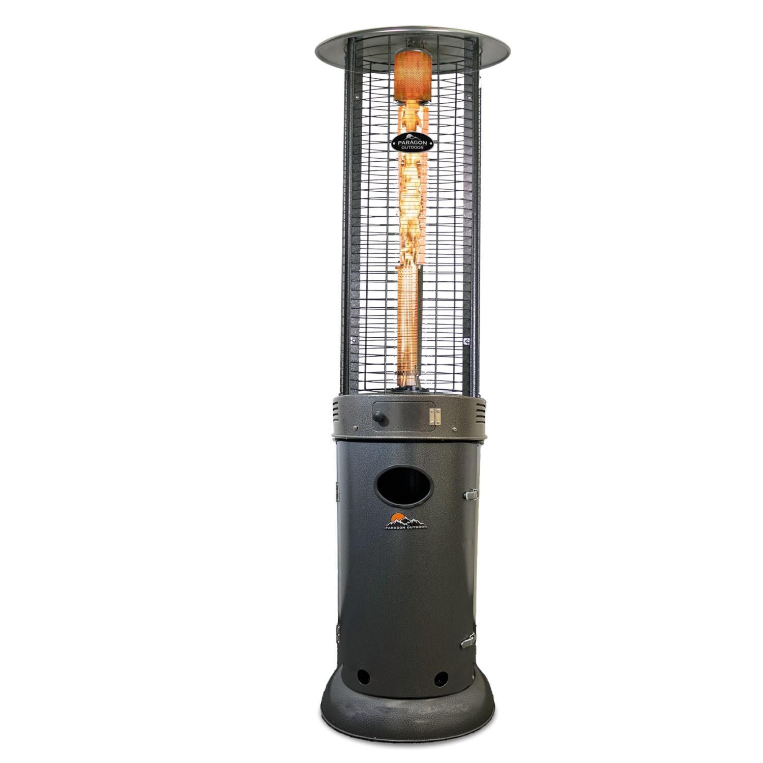 Paragon Outdoor Shine 44,000 BTU Propane Gas Flame Tower Heater - Silver Vein - OH-M744BL image
