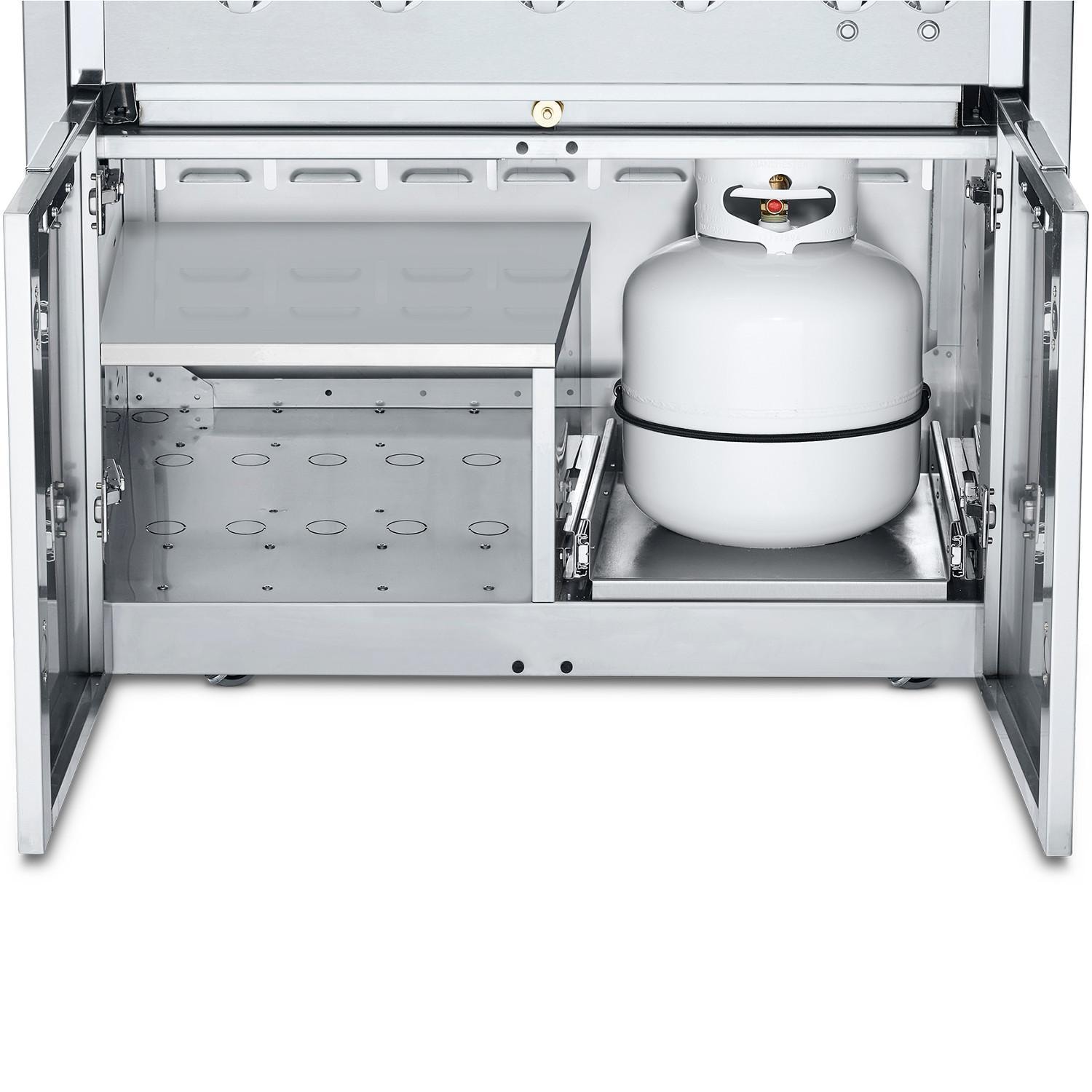 Crown Verity IGM36LP Infinite Series 36-Inch Modular Propane Grill - Cabinet Open - White Background thumbnail