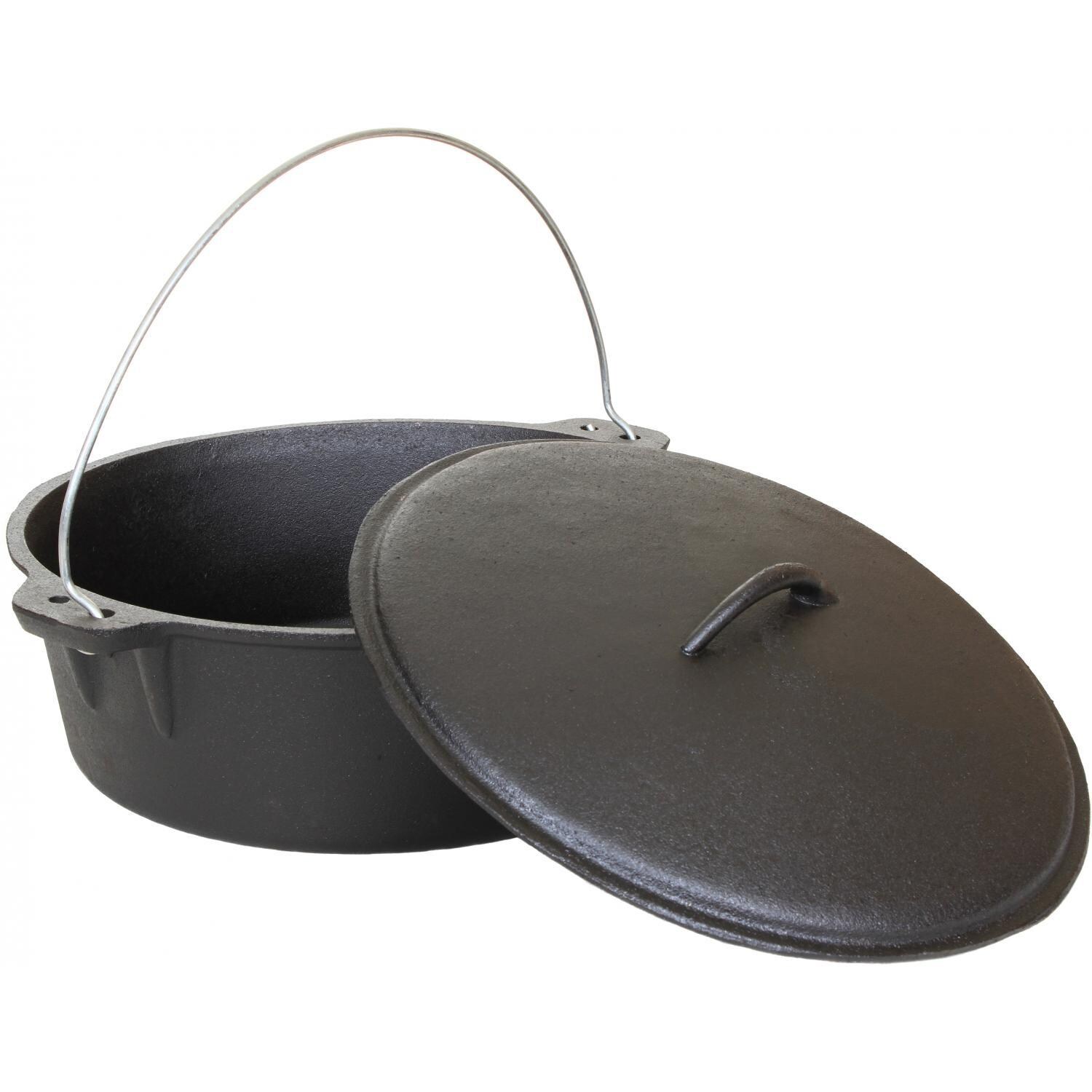 Cajun Classic 12Quart Seasoned Cast Iron Dutch Oven GL10489S