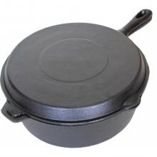 Cajun Classic 6-Quart Seasoned Cast Iron Combo Cooker - GL10495DS image