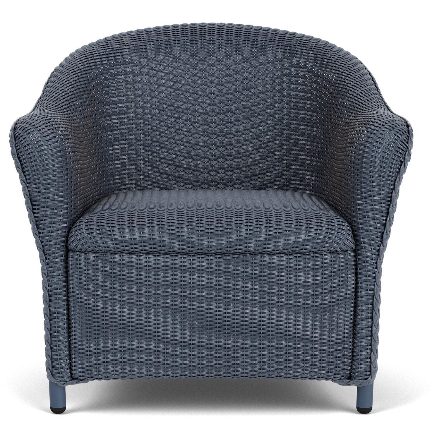 Lloyd Flanders Reflections 3-Piece Seating Set W/ Lounge Chairs in Denim Blue Finish - Lounge Chair Front thumbnail
