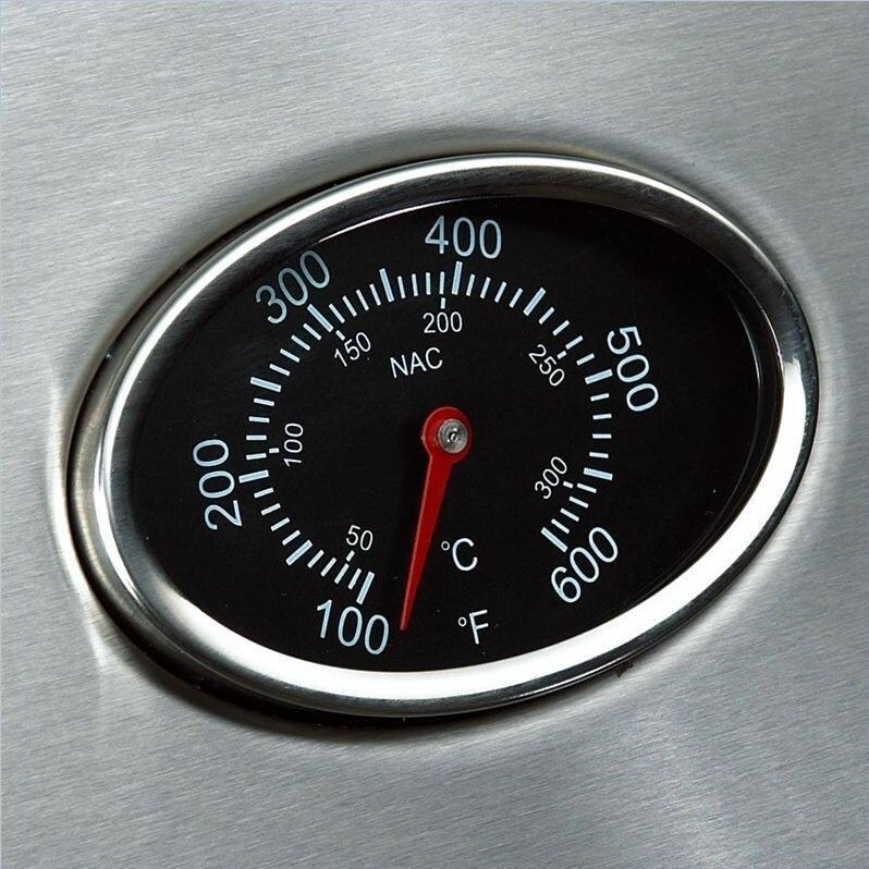 Napoleon Ultra Chef U405 Propane Gas Grill On Cart Accu-Probe Temperature Gauge thumbnail