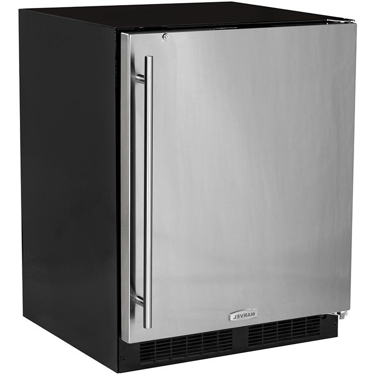 Marvel 24Inch Right Hinge Compact Refrigerator / Ice Maker Stainless