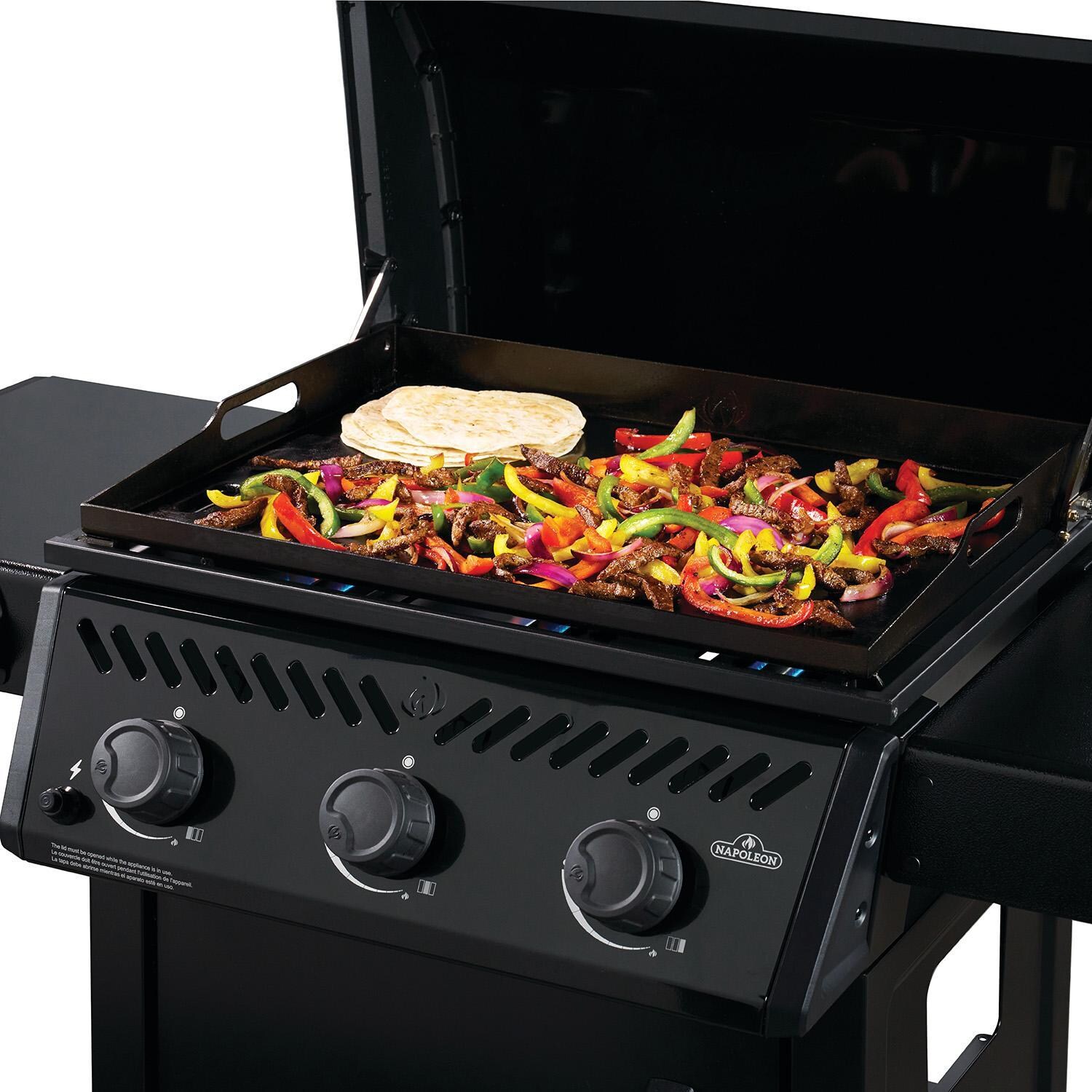 Napoleon F24DFTPK 24-in Propane Griddle - Making Fajitas - White Background thumbnail