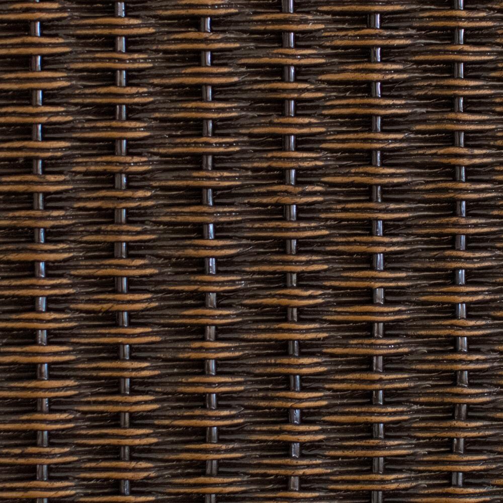 Lloyd Flanders Weekend Retreat Woven Ottoman in Mink Finish W/ Sailcloth Salt Fabric - Frame Swatch thumbnail