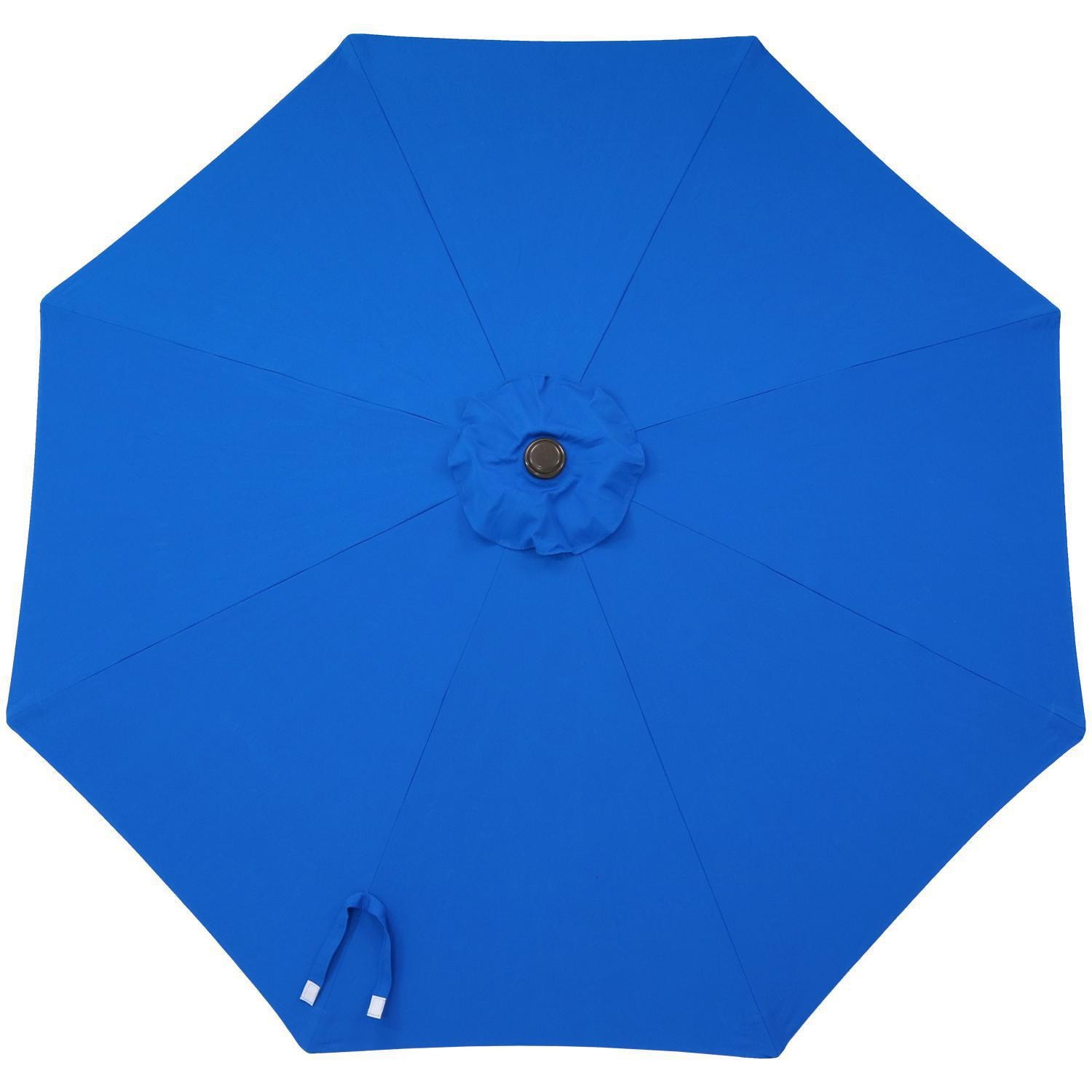 Ultimate Patio 9 Ft. Octagonal Patio Umbrella W/ Crank & Tilt - Pacific Blue Sunbrella Canopy thumbnail