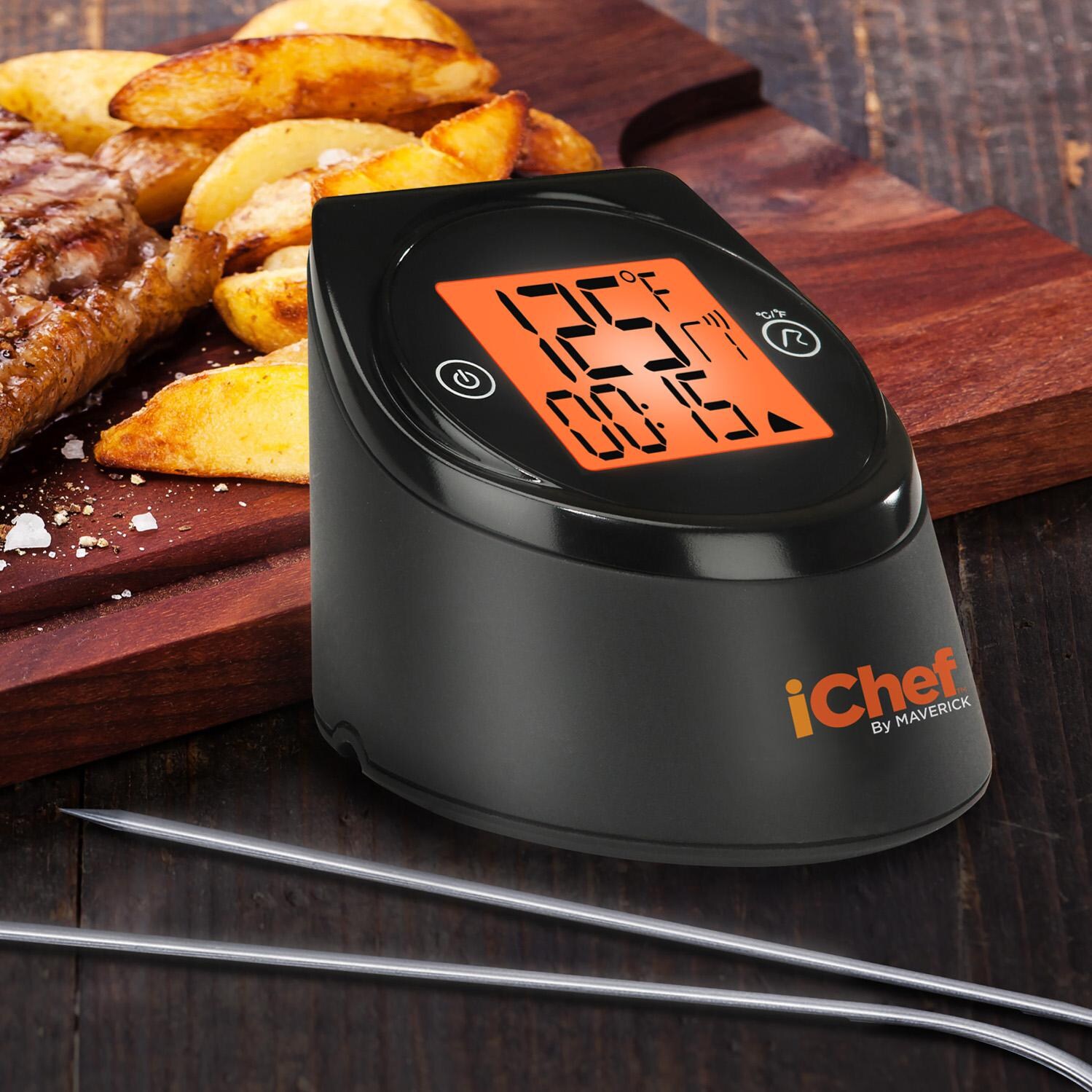 Maverick Wi-Fi Digital IChef BBQ Thermometer - Angled View thumbnail