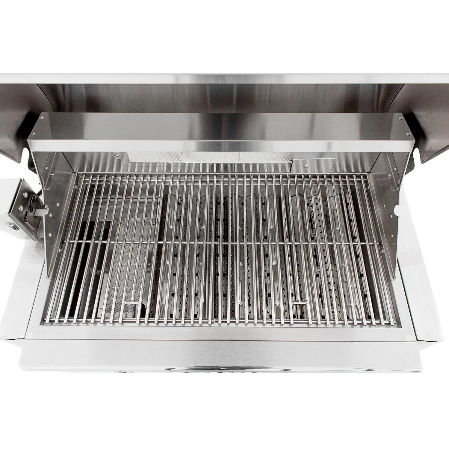 Coyote S-Series 36-Inch Built-In Gas Grill - Interior View - Cooking Grates thumbnail
