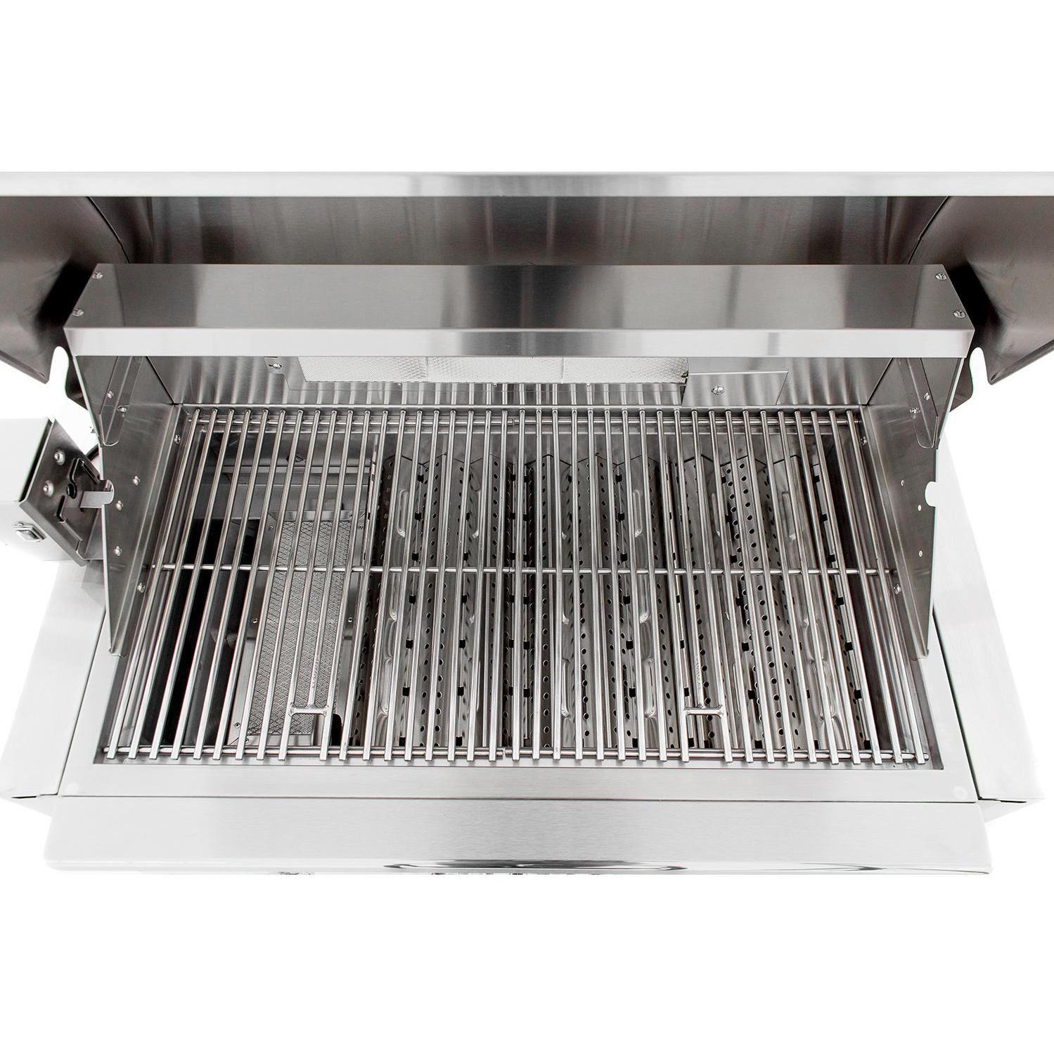 Coyote S-Series 36-Inch Built-In Gas Grill - Interior View - Cooking Grates thumbnail