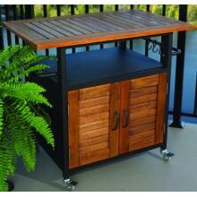 Outdoor GreatRoom Company 36 Inch Bistro Cabinet With Wooden Top
