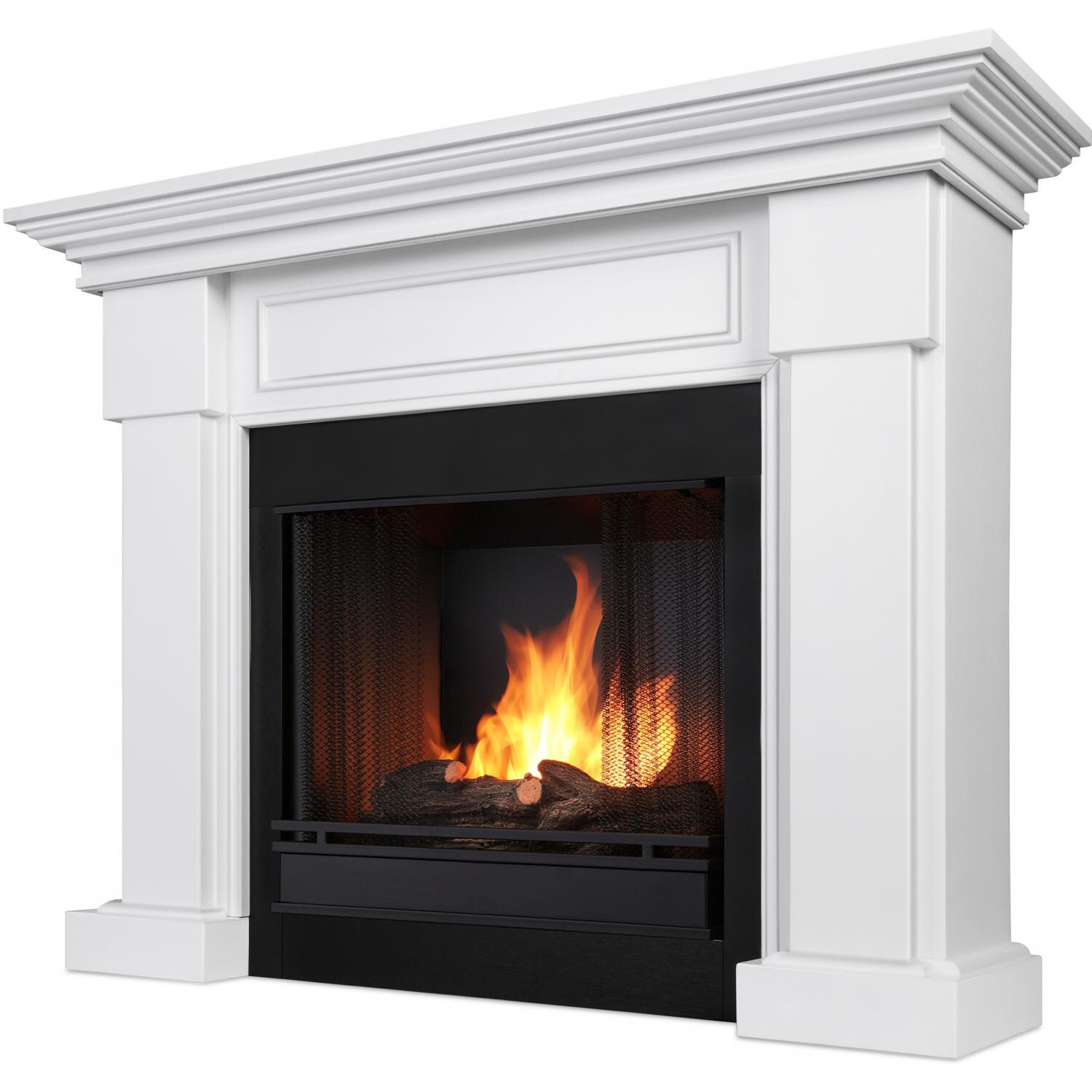 Real Flame Hillcrest Gel Fireplace - Hero - White thumbnail