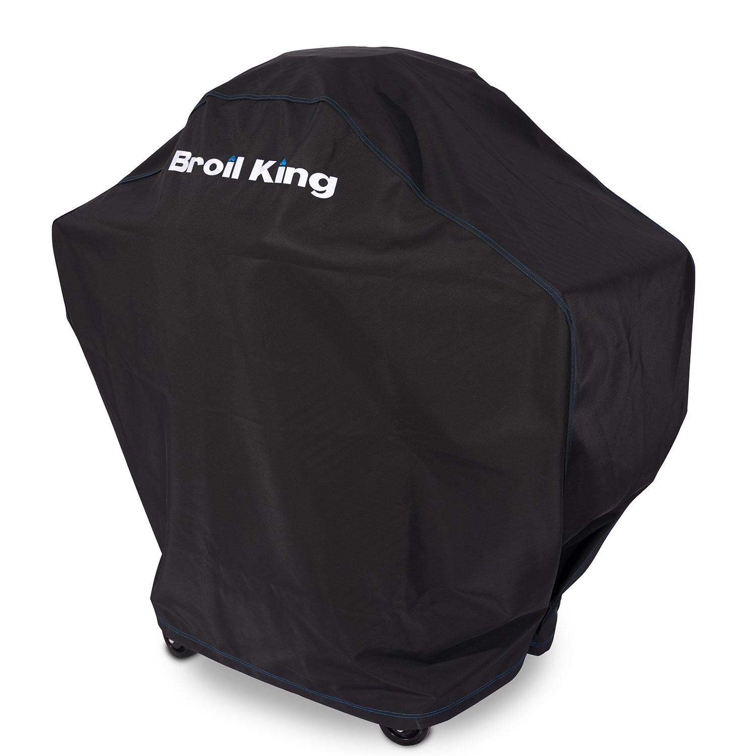 Broil King 68360 Premium Grill Cover for Keg - Left Angle - White Background thumbnail