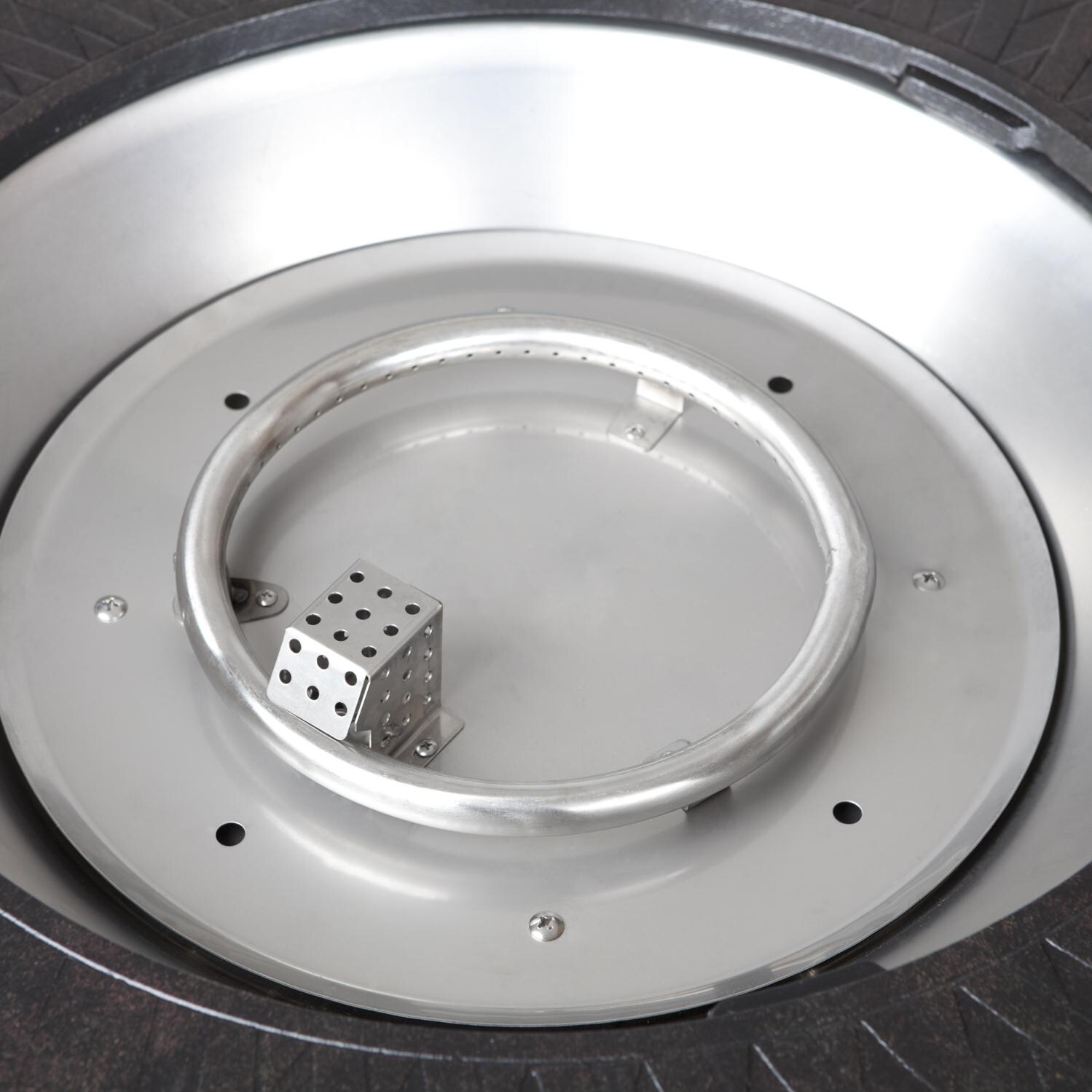 Venza 48-Inch Propane Gas Fire Pit Table By Fire Sense - Stainless Steel Burner thumbnail