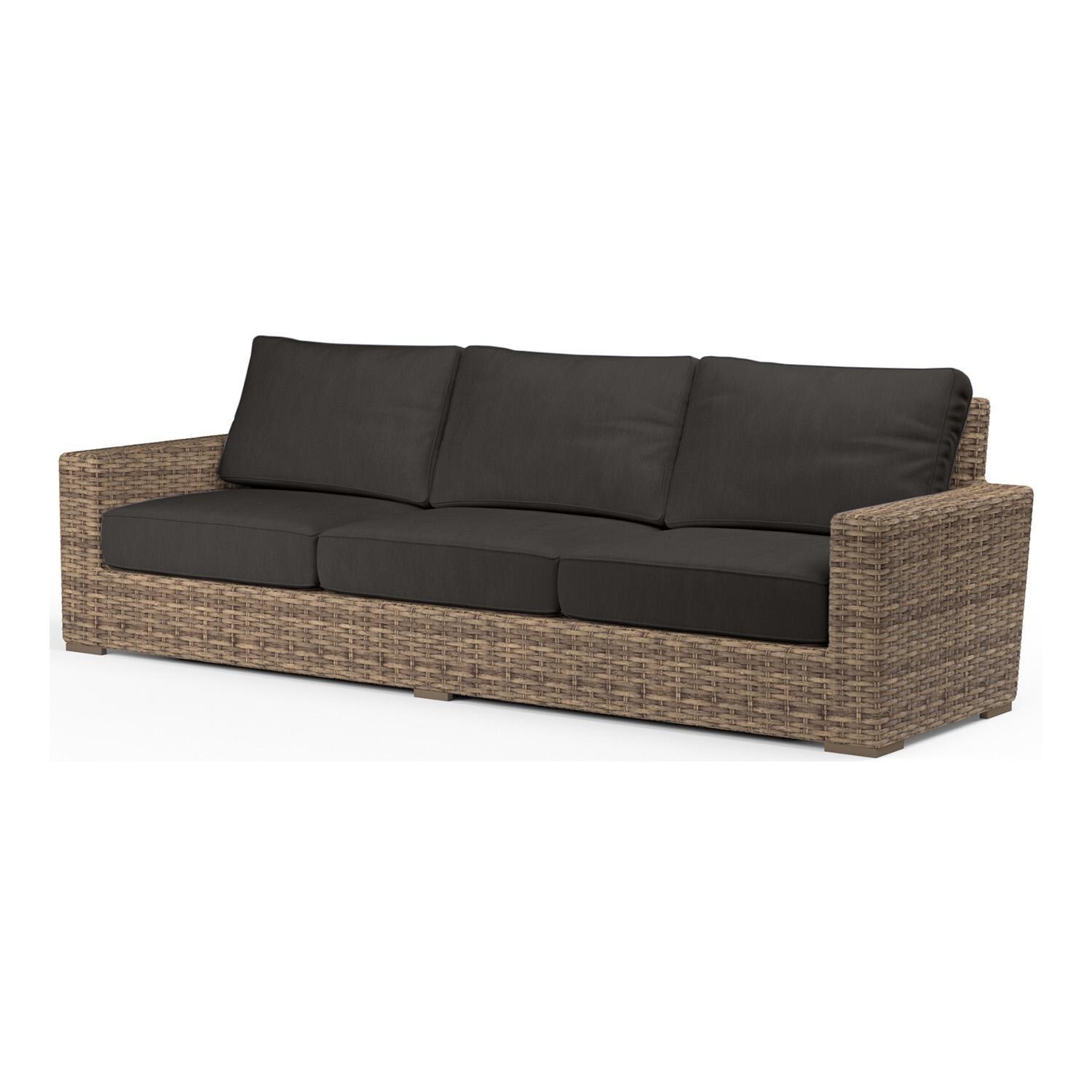 Havana Wicker Sofa in Tobacco/Spectrum Carbon by Sunset West
