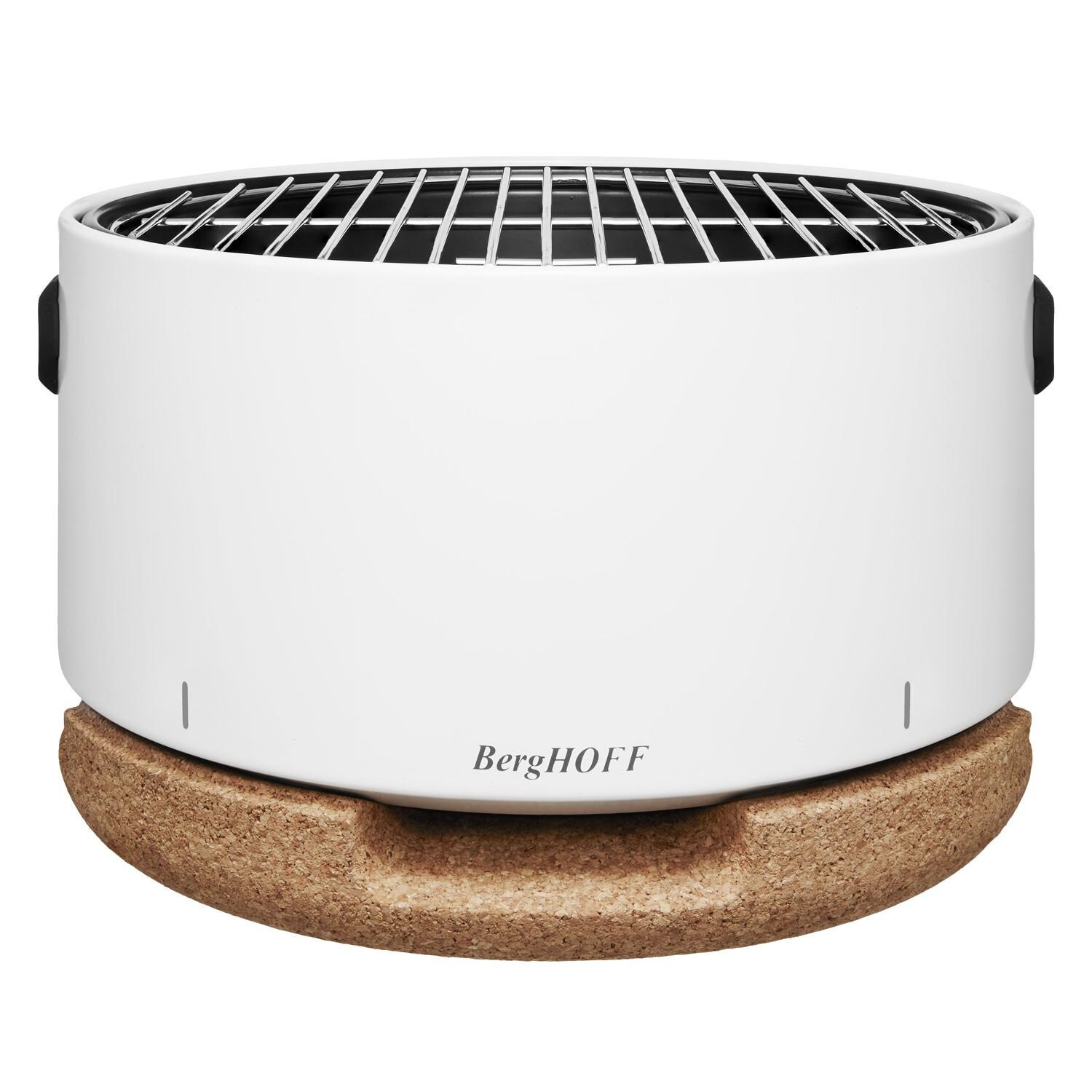 BergHOFF 2415600 Leo Portable Tabletop BBQ Grill W/ Heat Resistant Base White - Grill View thumbnail
