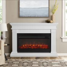 Real Flame Beau 58-Inch Electric Fireplace Mantel - White - 8080E-W image