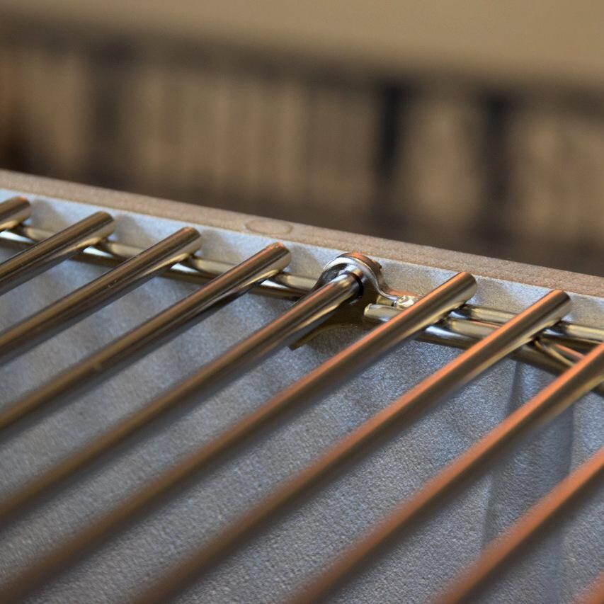 Portable Kitchen Stainless Steel Replacement Hinged Cooking Grid - Closed Hinge thumbnail