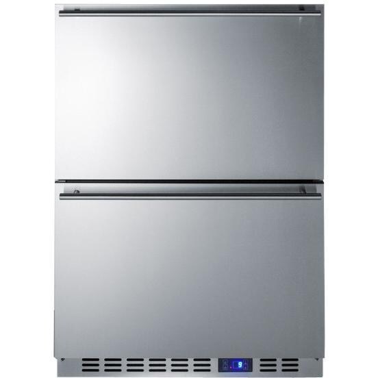 Summit Classic 3.5 Cu. Ft. Double Drawer Freezer - Stainless Steel - CL2F249 thumbnail