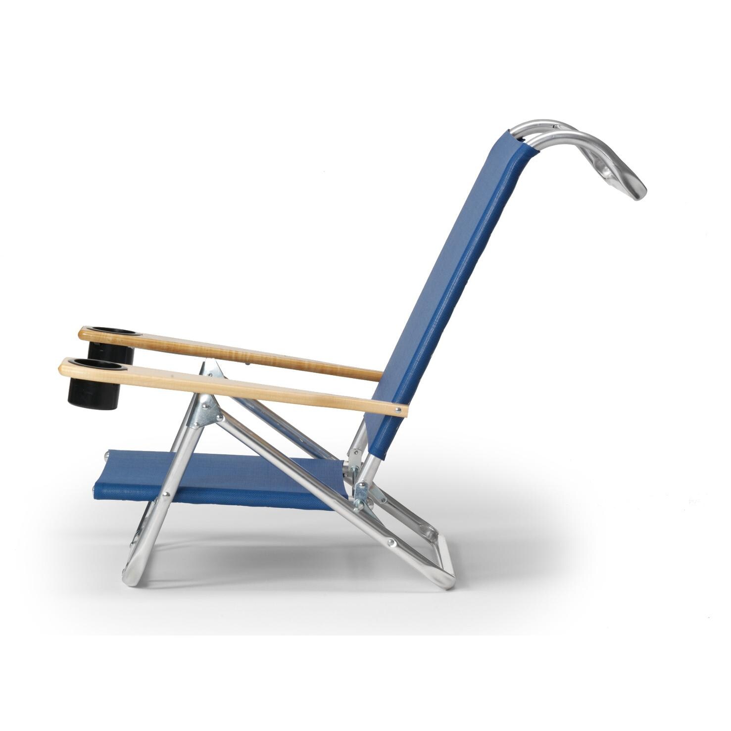 Telescope Casual Original MiniSun Folding Aluminum Chaise With Cup