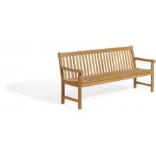 Classic 72 Inch Natural Shorea Patio Bench By Oxford Garden image