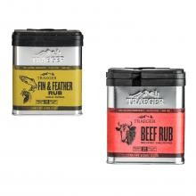 Traeger 2-Pack Beef Rub With Fin & Feather Rub Seasoning Set