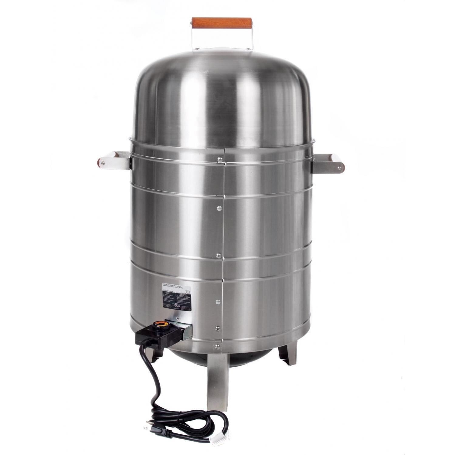 Meco Electric Water Smoker - Stainless Steel - 5029 - Rear thumbnail