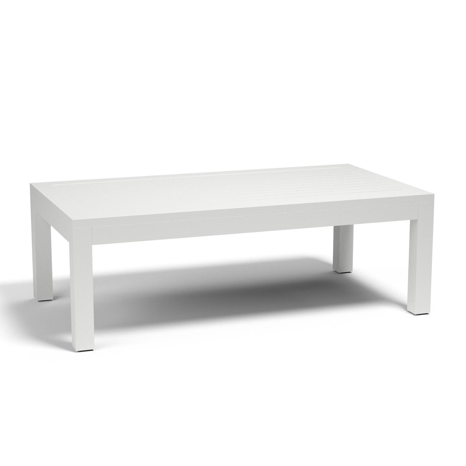 Sunset West - 1101-CT - Naples 50 X 27 Inch Square Aluminum Patio Coffee Table thumbnail