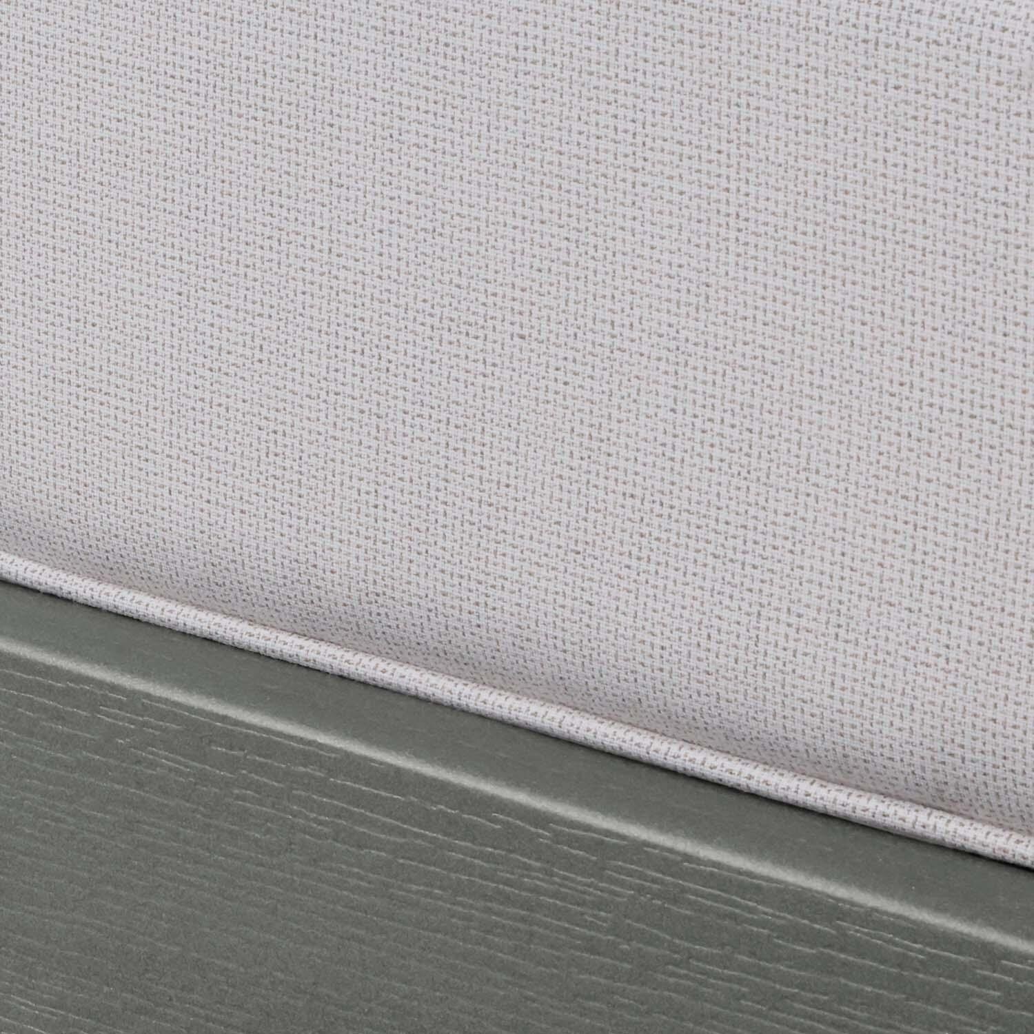 Blushing Bay Recycled Plastic Ottoman in Bliss Linen/Coastal Teak by Lakeview Outdoor Designs - Cushion - Detail thumbnail