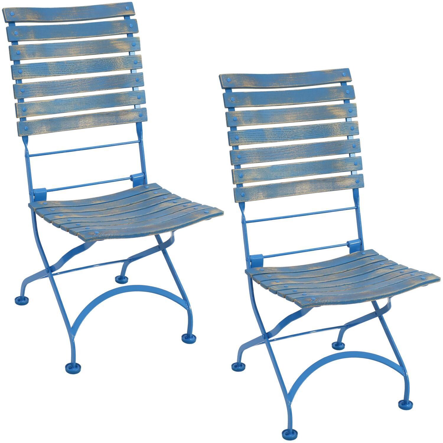 Ultimate Patio Chestnut Wooden Folding Chair - Full Set thumbnail