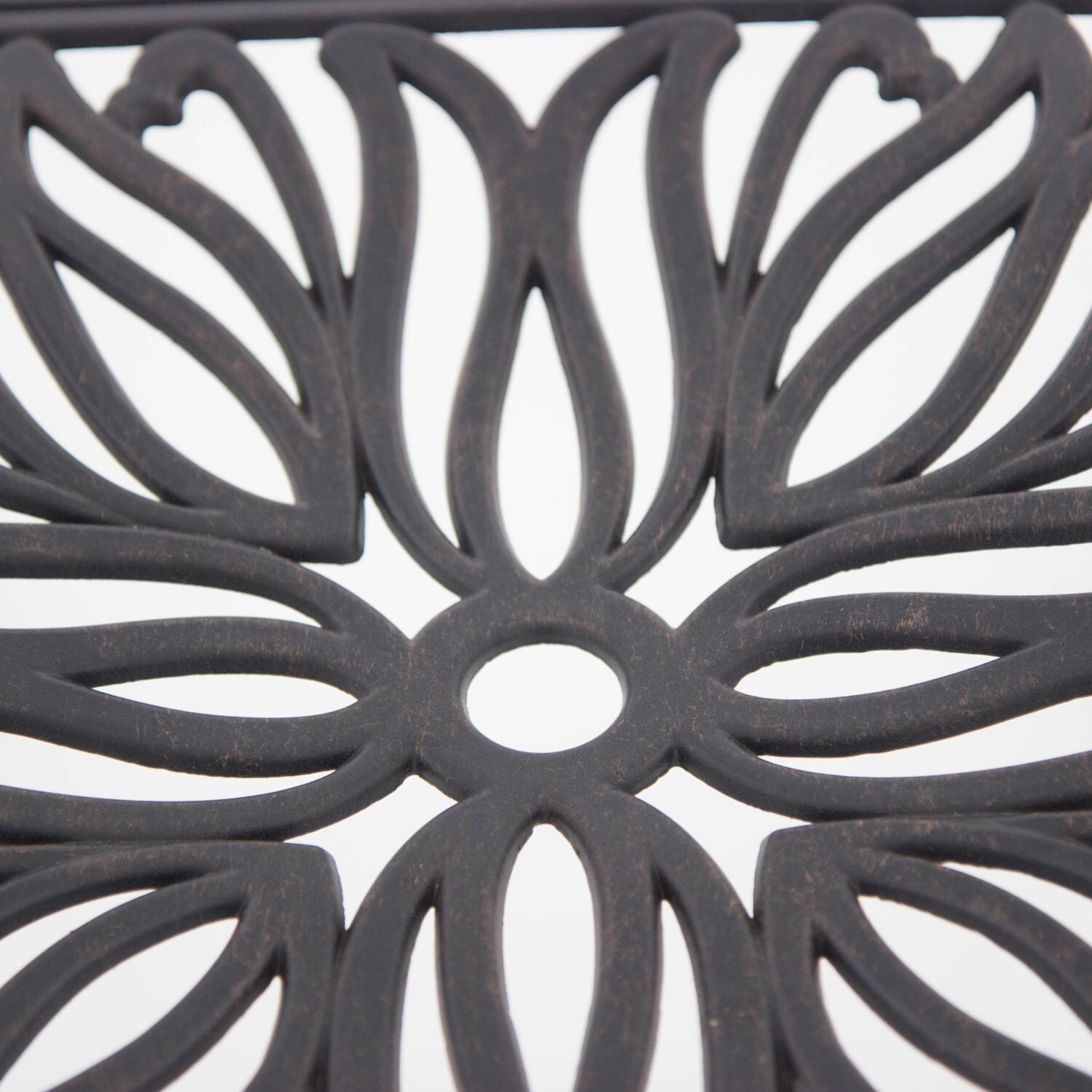 Darlee Elisabeth Cast Aluminum Patio Dining Chair W/ Sesame Cushion - Seat Detail thumbnail