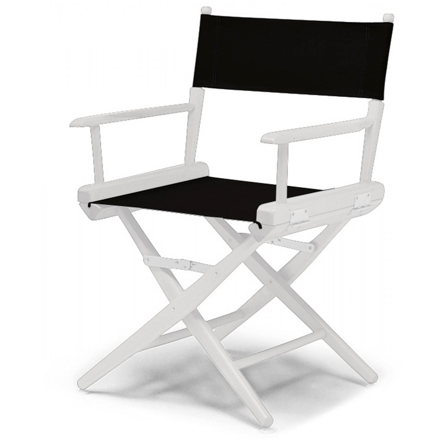 World Famous Dining Height Director Chair By Telescope Casual - White/Black