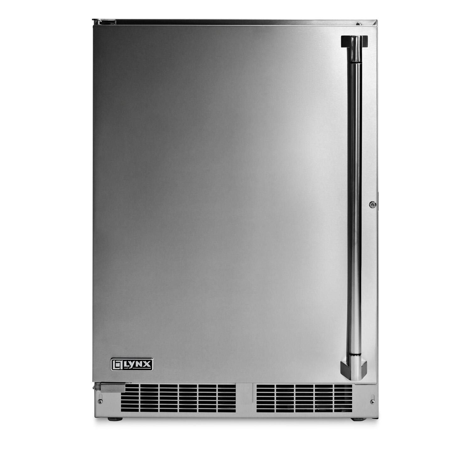 Lynx LN24REFC 24-in 4.9 Cu. Ft. Outdoor Refrigerator / Freezer w/ Lock - White Background thumbnail