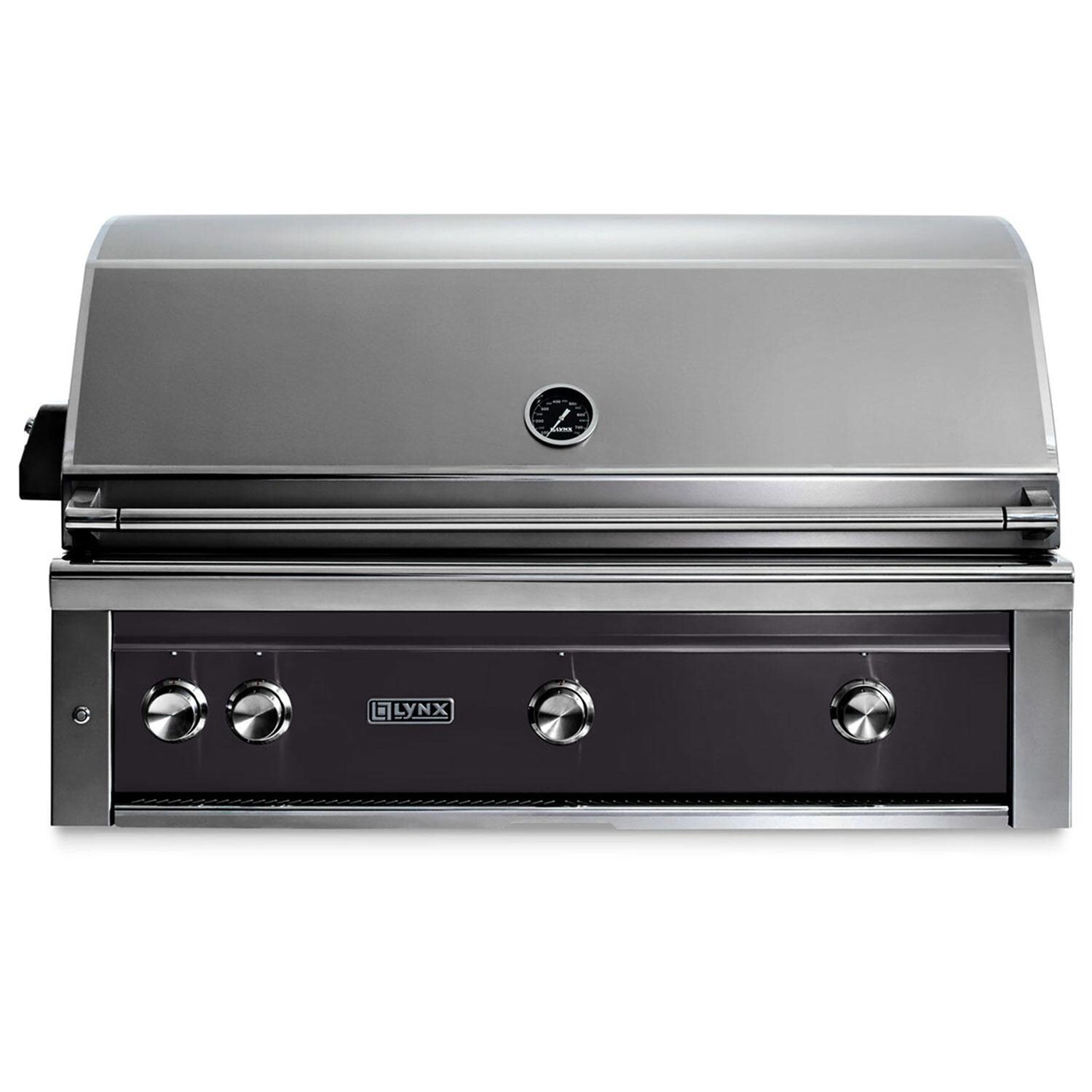 Lynx Professional 36 Inch Built-In Propane Grill w/ One Infrared Trident Burner & Rotisserie in Obsidian - L36TR-OBLP